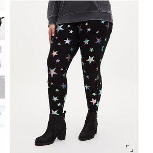 TORRID - RAINBOW STAR FOIL LEGGING